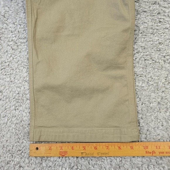 Duluth Fire Hose‎ Flex Pants Men 42x30 Khaki Canvas Relaxed Fit Durable Workwear - Picture 14 of 15